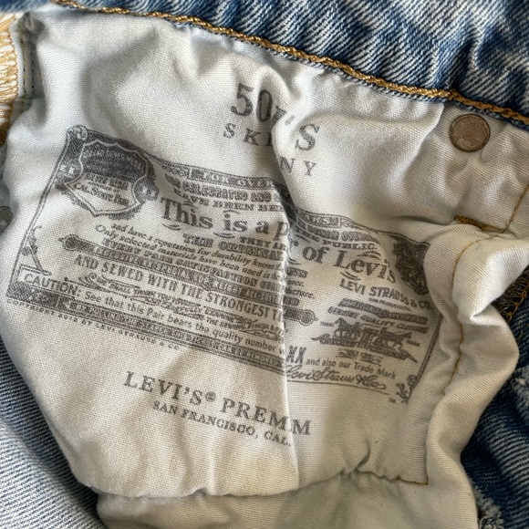LEVIS 501 SKINNY JEANS - Picture 6 of 6